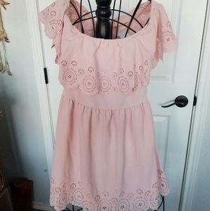 Lovers + Friends Revolve pink dress large